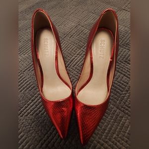 Schutz Ruby Red Heels